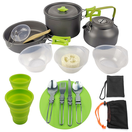 Juego de Cocina Portátil para Campamento y Senderismo