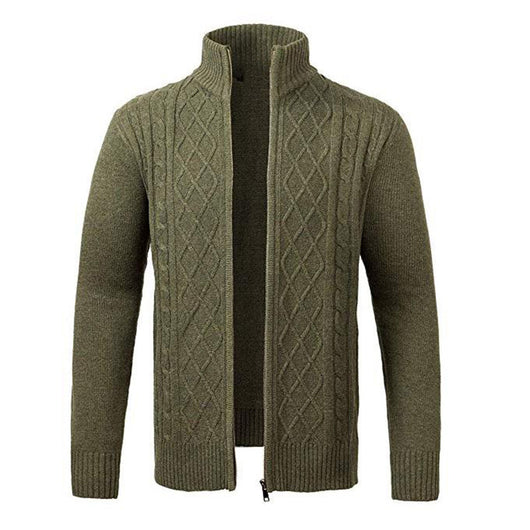 Cardigan de cuello alto con cierre y mangas largas - Image 10
