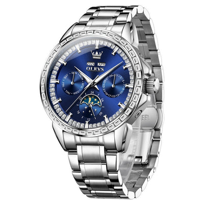 Reloj Automático Mecánico para Hombre con Incrustaciones de Diamantes - Image 2