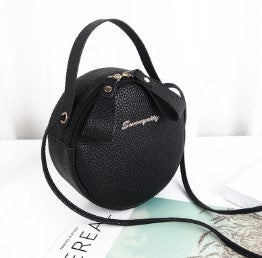 Bolso Bandolera Redondo de Cuero para Mujer - Cartera Messenger Circular - Image 4