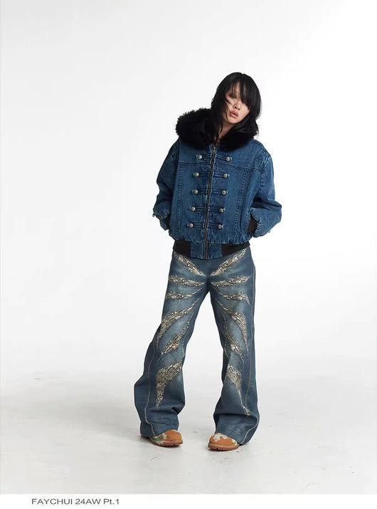 Jeans Holgados Estampado Leopardo 3D Digital Full Print - Image 9