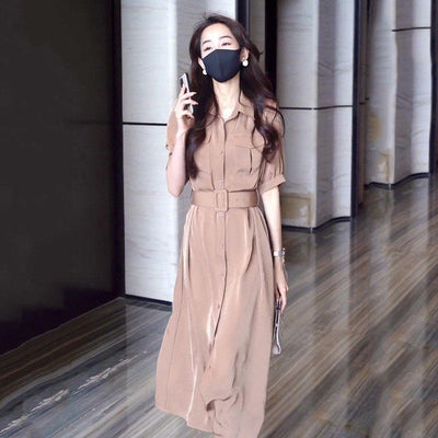 Vestido Camisero Elegante con Cintura Definida - Image 5