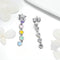 Aretes de Corazón Arcoíris Hipoalergénicos