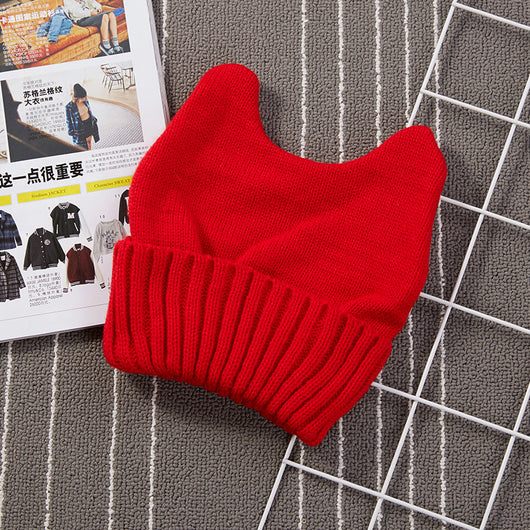 Gorro de Lana Coreano con Orejas de Gato - Image 18