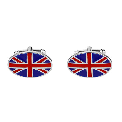 Gemelos Bandera Británica Geométricos para Camisa Francesa Hombre - Image 2
