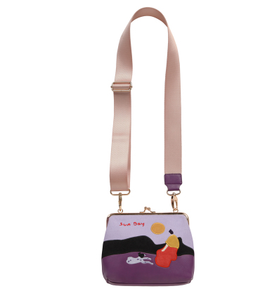 Bolso Vintage de Lona y Terciopelo con Bordados - Mensajero Elegante para Mujer - Image 10