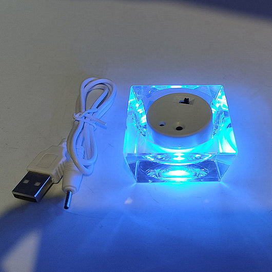 Base Luminosa LED de Cristal con Luz Multicolor - Image 8