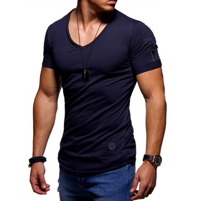 Playera Cuello V Manga Corta para Hombre - Image 9
