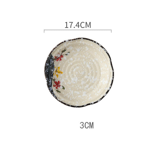 Plato de Cerámica Artesanal Japonesa con Pintura a Mano - Image 5