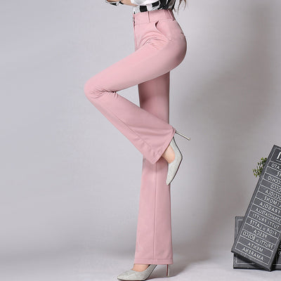 Pantalones Rectos Acampanados para Mujer Ejecutiva - Corte Alargado y Estilizante - Image 12