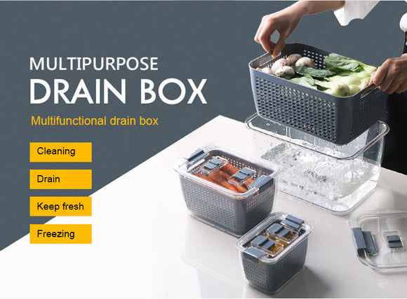 Caja Organizadora de Conservación para Refrigerador de Gran Capacidad