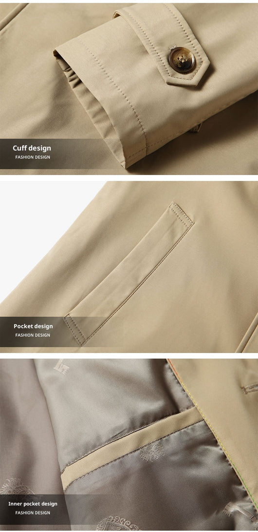 Gabardina de Negocios Juvenil Premium - Corte Clásico Solapa Italiana - Image 23