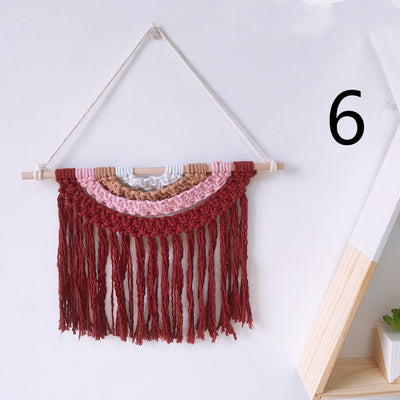 Tapiz Tejido a Mano en Algodón con Borlas Decorativas - Image 17