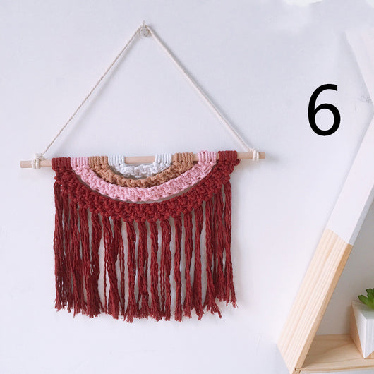 Tapiz Tejido a Mano en Algodón con Borlas Decorativas - Image 17