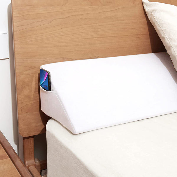 Cuña Triangular para Cama con Bolsillo y Relleno de Espuma