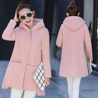 Chamarra Sudadera Coreana con Cierre Ajustada Media Largo - Image 16