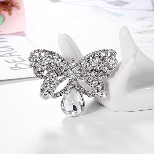 Broche Moño con Incrustaciones de Diamantes de Aleación - Image 8