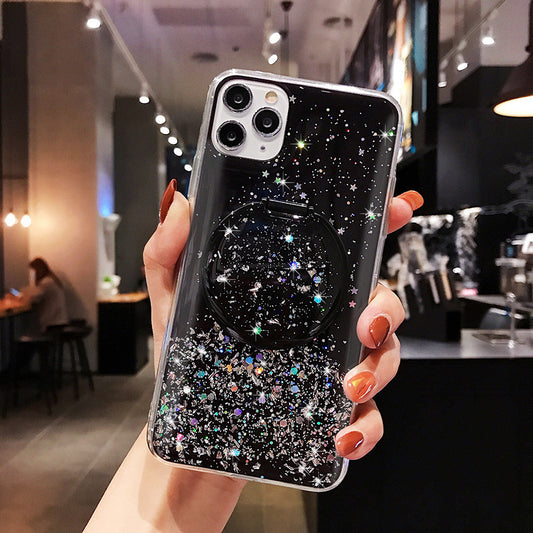 Funda Móvil Plateada con Efecto Foil Estrella