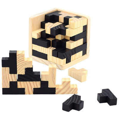 Puzzle de Madera Kongming - Cerradura de Luban para Adultos - Image 5