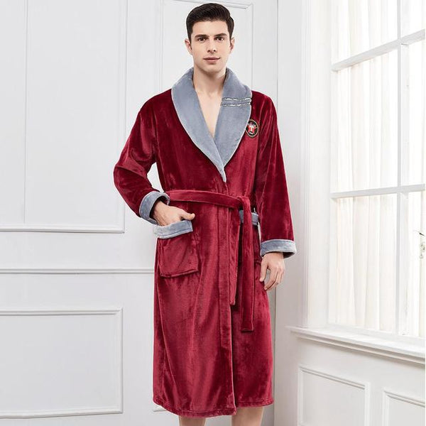 Bata Pijama de Franela Invierno Elegante y Cómoda