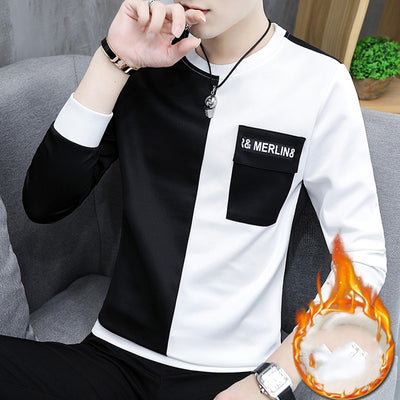 Camiseta Térmica Manga Larga para Hombre - Talla Grande con Forro de Terciopelo - Image 15