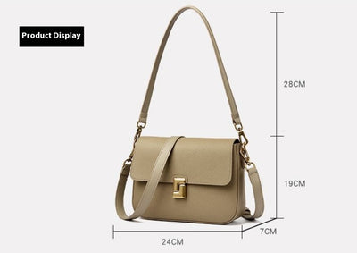 Bolso Mensajero de Cuero Vintage para Mujer - Image 9