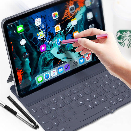 Stylus Dual Propósito Compatible con Apple - Lápiz Capacitivo con Paño Limpiador Integrado - Image 3