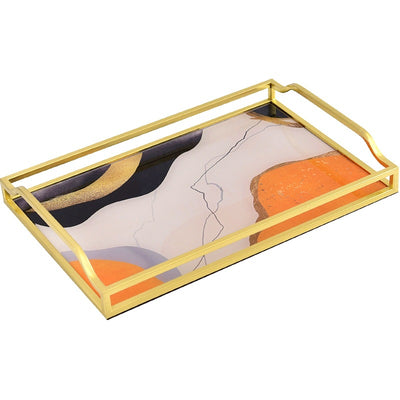 Mesita de Centro Rectangular con Almacenamiento y Bandeja Decorativa - Image 2