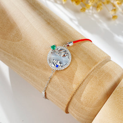 Pulsera Esmeralda Géminis Plata S925 Diseño Original para Mujer - Image 3