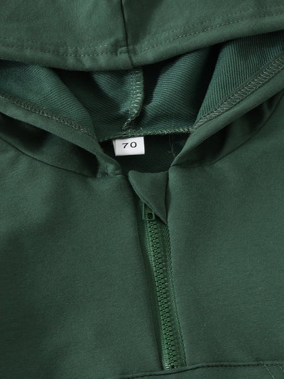 Sudadera Infantil con Cierre Medio Abierto en Colores Pastel - Image 14