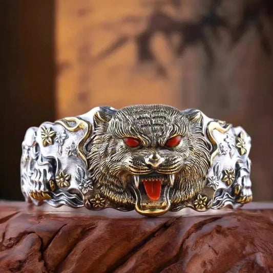 Pulsera Tigre Chino Estilo Audaz con Presencia Dominante