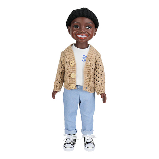 Muñeca Africana Articulada de 45 cm - Juguete Vinilo Realista - Image 7