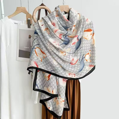 Foulard de Algodón y Lino Ligero - Pareo Sedoso Protección Solar para Playa y Viajes - Image 14