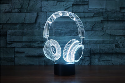 Lámpara de Mesa Decorativa con Diseño de Auriculares Estéreo - Image 4
