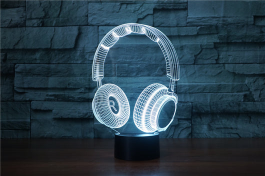 Lámpara de Mesa Decorativa con Diseño de Auriculares Estéreo - Image 4