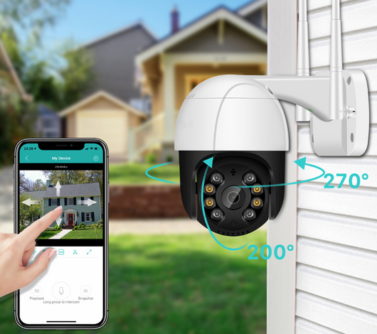Cámara de Seguridad WiFi 360° con Movimiento y Visión Nocturna - Image 2