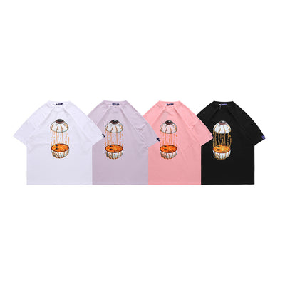 Camiseta Oversize Estampado Ojos - Unisex para Parejas - Image 11