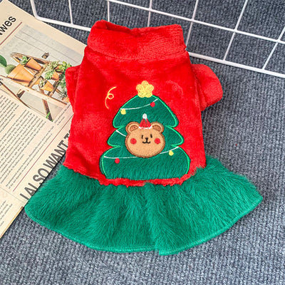 Ropa Festiva para Perros y Gatos - Conjunto Rojo Navideño - Image 13