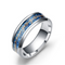 Stainless steel luminous ring Azul 10 number