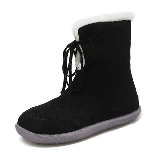 Botas de Felpa con Cordones Planos - Image 2