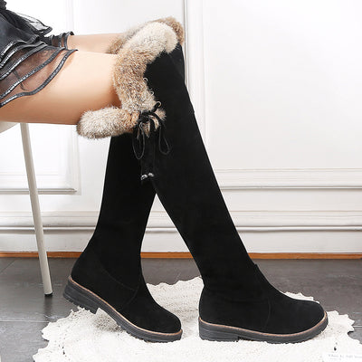 Botas Altas de Gamuza para Mujer Tallas Grandes 40-44 Otoño Invierno - Image 13