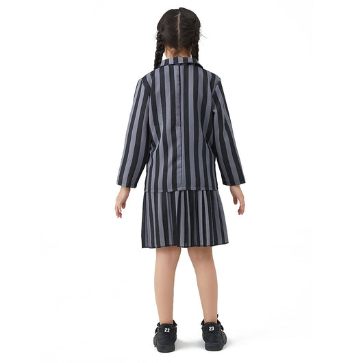 Disfraz Elegante Wednesday Addams Negro para Halloween - Image 2