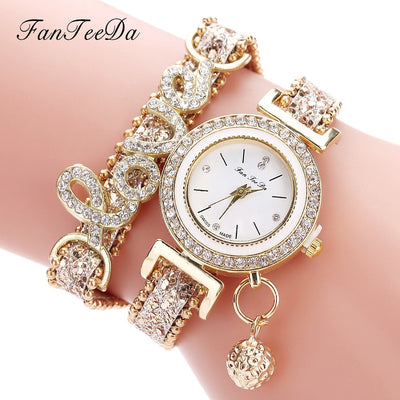 Reloj de Pulsera para Mujer FanTeeDa con Cristales Brillantes - Image 7