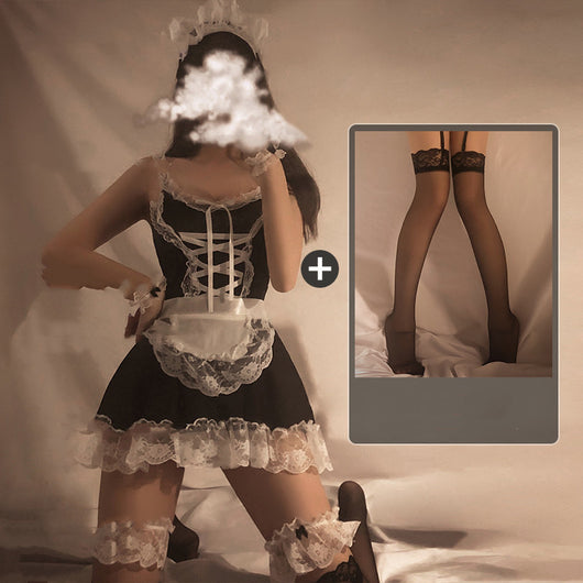 Conjunto de Pijama Doncella de Encaje Seductor - Image 11