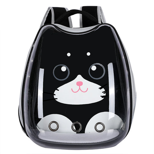 Mochila Transportadora Transparente para Gatos - Portátil y Segura - Image 2
