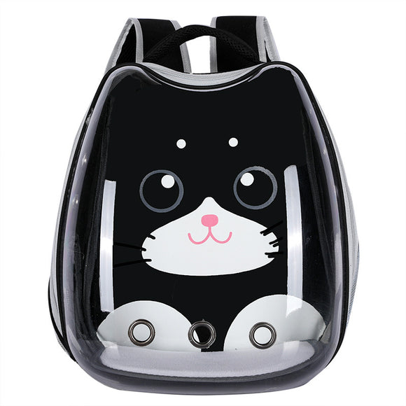 Mochila Transportadora Transparente para Gatos - Portátil y Segura