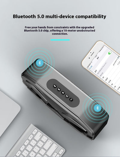 Parlante Bluetooth con Luces LED y Subwoofer Compacto - Image 13