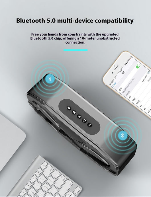 Parlante Bluetooth con Luces LED y Subwoofer Compacto - Image 13