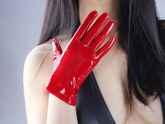 Guantes de Cuero PU Brillante Largos con Ajuste al Codo - Image 27