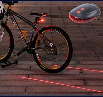 Luz Trasera para Bicicleta 5LED con Láser de Seguridad - Image 3